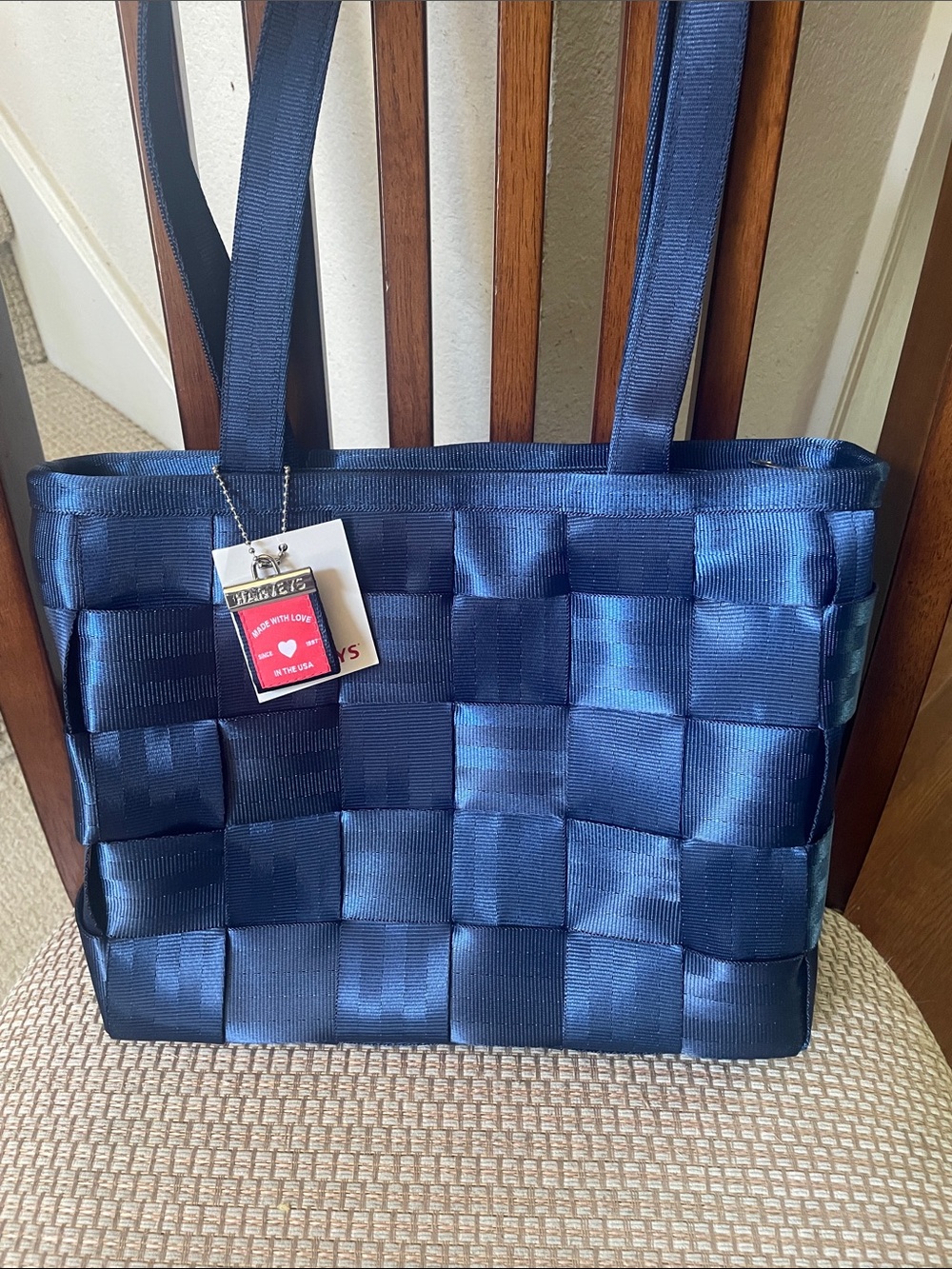 Harveys indigo blue large tote